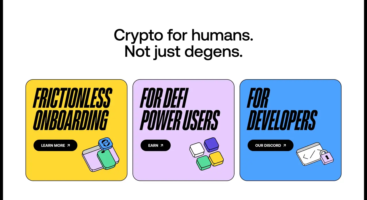 Секция «Для кого» с сайта https://slush.app/, тематика — Крипто  и блокчейн, цвета — Белый, Серый, Синий, стиль — Карточный, Брутализм, типографика — Без засечек, Декоративные