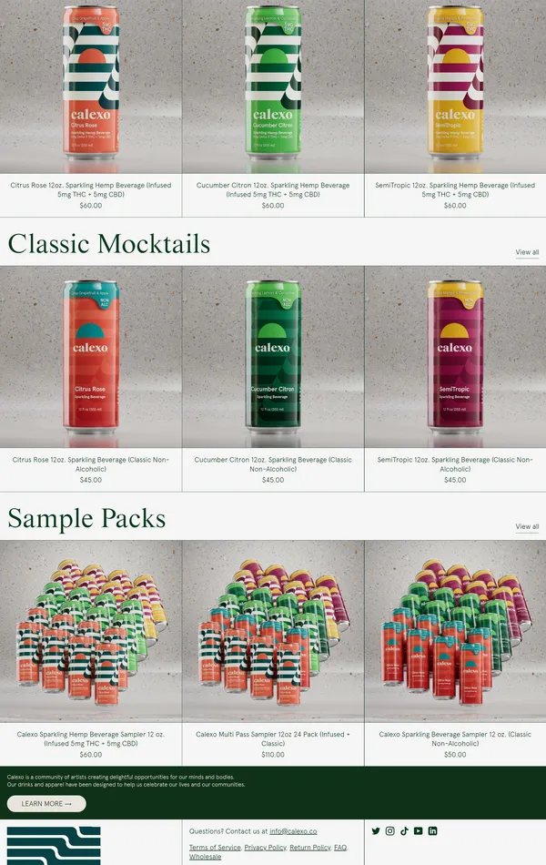 Каталог Calexo, тематика — Еда и напитки, цвета — Белый, Серый, стиль — Классический, типографика — Без засечек