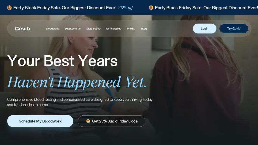 Секция «Первый экран» с сайта https://www.gogeviti.com/, тематика — Здоровье и фитнес, цвета — Черный, Серый, стиль — Корпоративный, Минимализм, типографика — Без засечек