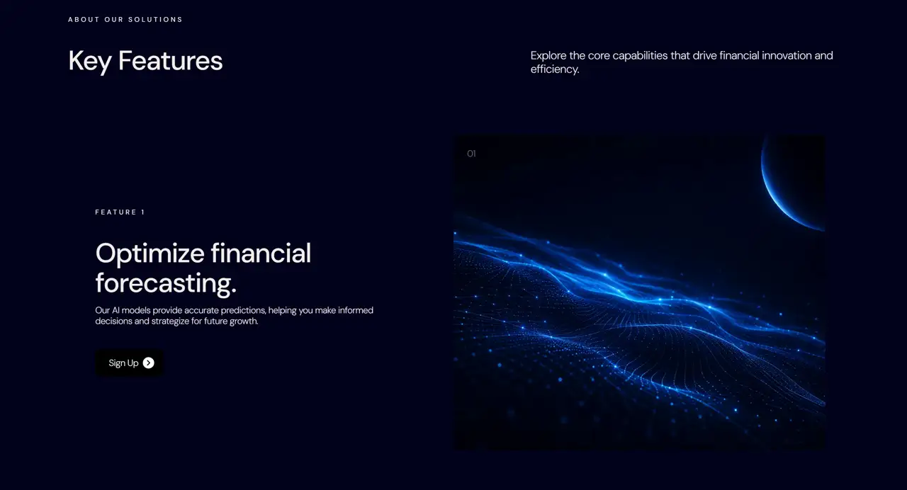 Секция «Преимущества» с сайта https://futureoffinance.peachweb.io/, тематика — Финансы, цвета — Черный, стиль — Корпоративный, Минимализм, типографика — Без засечек