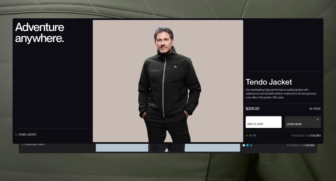 Секция «Товары» с сайта https://www.nivisgear.com/, тематика — Интернет-магазин, цвета — Белый, Черный, Серый, стиль — Минимализм, типографика — Без засечек