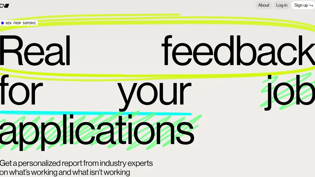 Секция «Первый экран» с сайта https://www.superhi.cv/, тематика — Образование, цвета — Белый, Серый, стиль — Минимализм, типографика — Без засечек