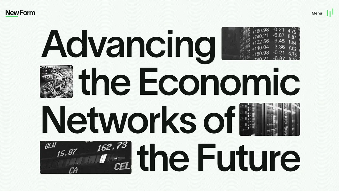 Секция «Первый экран» с сайта https://www.newformcap.com/, тематика — Финансы, цвета — Белый, Черный, Серый, стиль — Минимализм, Типографика, типографика — Без засечек