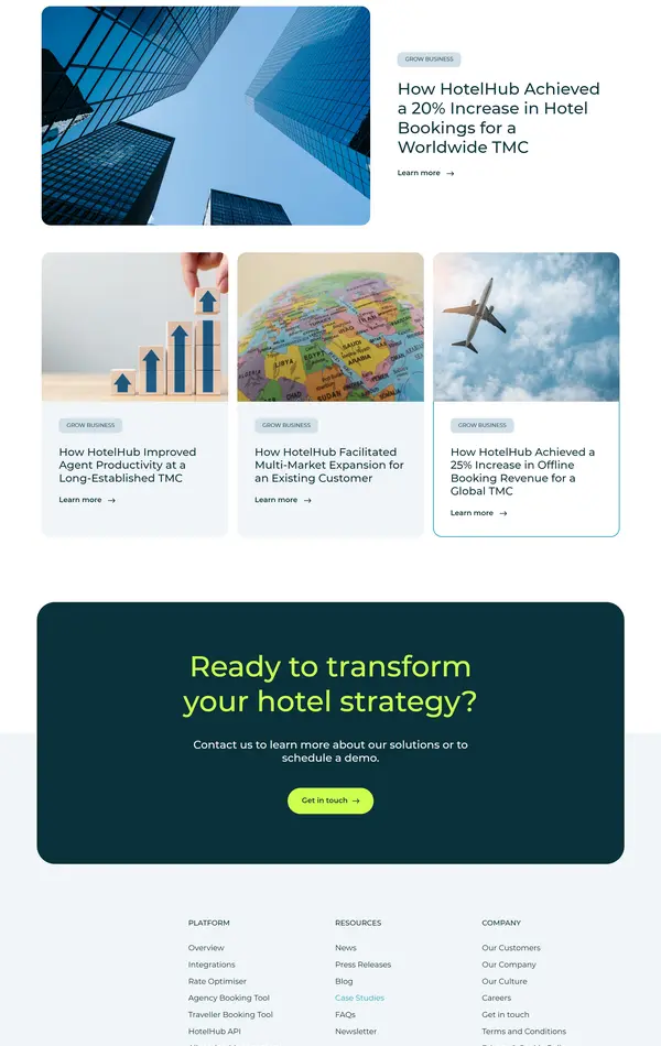 Блог HotelHub, тематика — Путешествия и туризм, цвета — Белый, Черный, стиль — Корпоративный, типографика — Без засечек