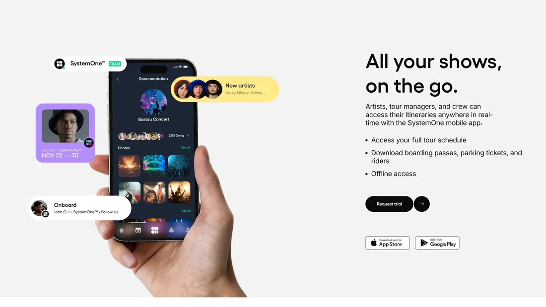 Секция «Призыв к действию» с сайта https://www.systemonesoftware.com/, тематика — Мобильное приложение, цвета — Белый, стиль — Корпоративный, Минимализм, типографика — Без засечек