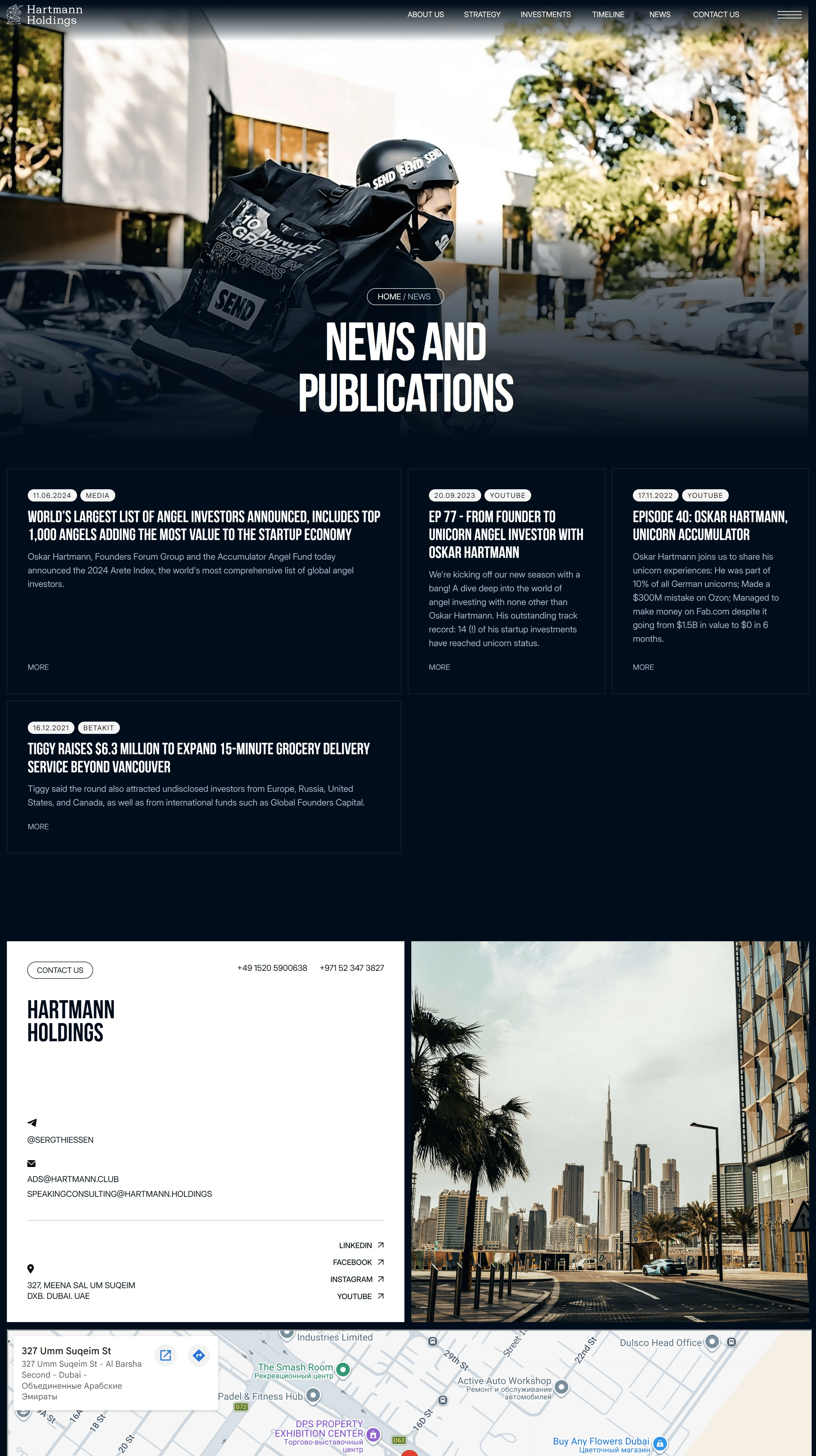 Hartmann Holdings Новости Hartmann Holdings, тематика — Бизнес и профессиональные услуги, цвета — Белый, Черный, Серый, стиль — Корпоративный, Минимализм, типографика — Без засечек