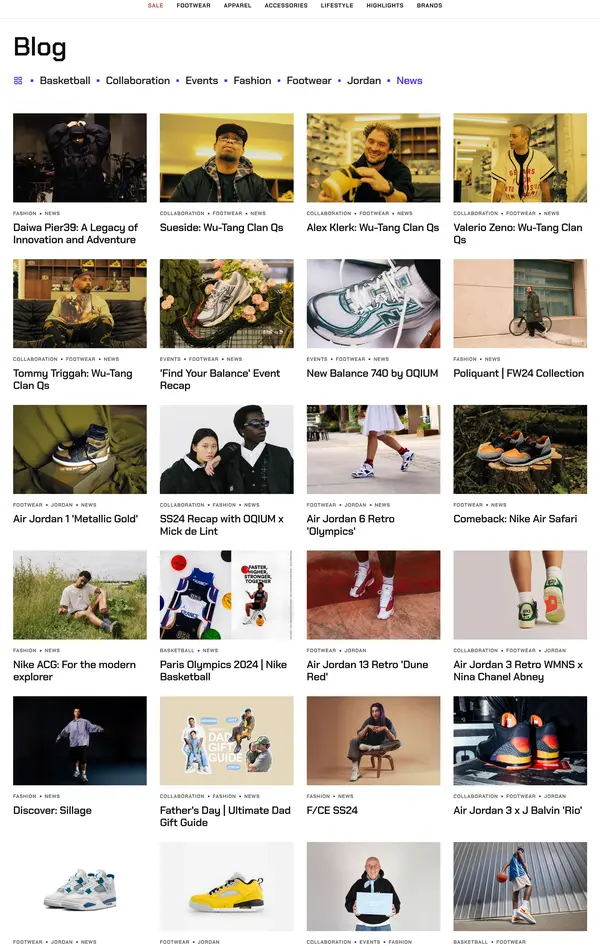 Секция «Блог» с сайта https://oqium.com/, тематика — Блог, цвета — Белый, Черный, Серый, стиль — Минимализм, типографика — Без засечек