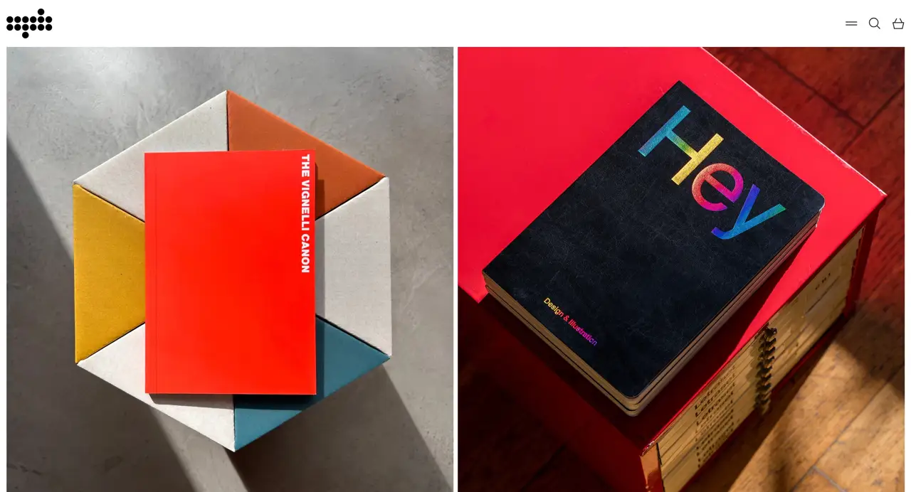 Секция «Первый экран» с сайта https://www.counter-print.co.uk/, тематика — Дизайн, цвета — Черный, Серый, Красный, стиль — Классический, Минимализм, типографика — Без засечек, Декоративные