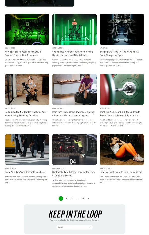 Блог Energym, тематика — Здоровье и фитнес, цвета — Белый, Черный, Серый, стиль — Корпоративный, типографика — Без засечек