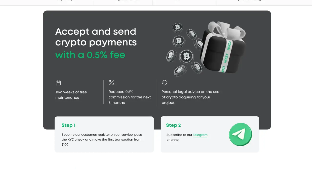 Секция «Услуги» с сайта https://zionpayment.com/, тематика — Крипто  и блокчейн, цвета — Белый, Черный, Серый, стиль — Корпоративный, Карточный, типографика — Без засечек