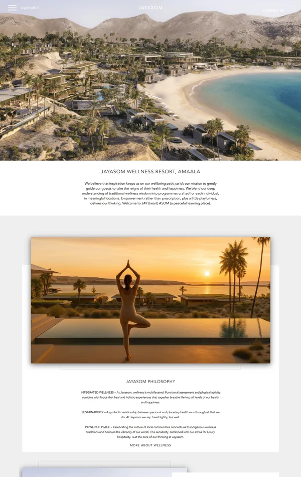 Главная Jayasom, тематика — Путешествия и туризм, цвета — Белый, Серый, стиль — Корпоративный, типографика — Без засечек