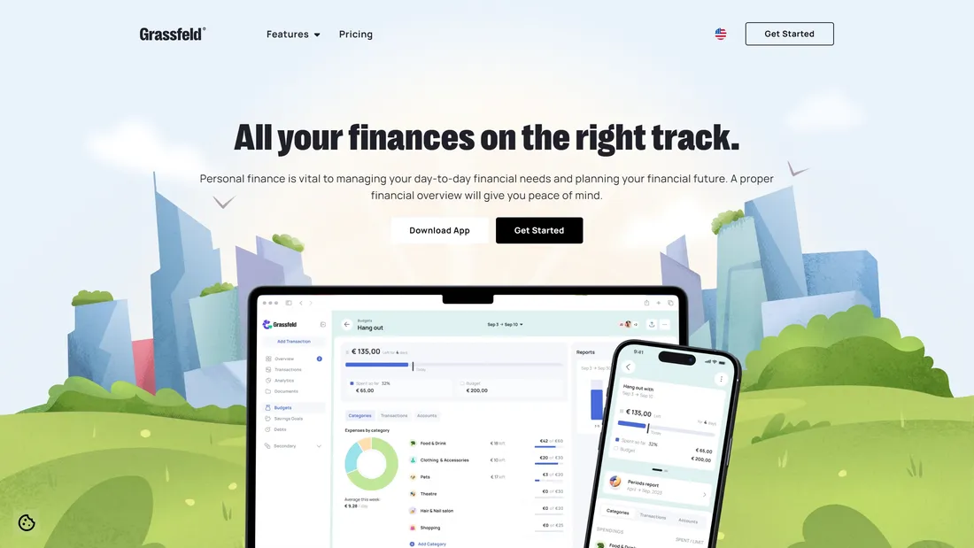 Секция «Призыв к действию» с сайта https://www.grassfeld.com/, тематика — Финансы, цвета — Белый, Серый, стиль — Корпоративный, типографика — Без засечек