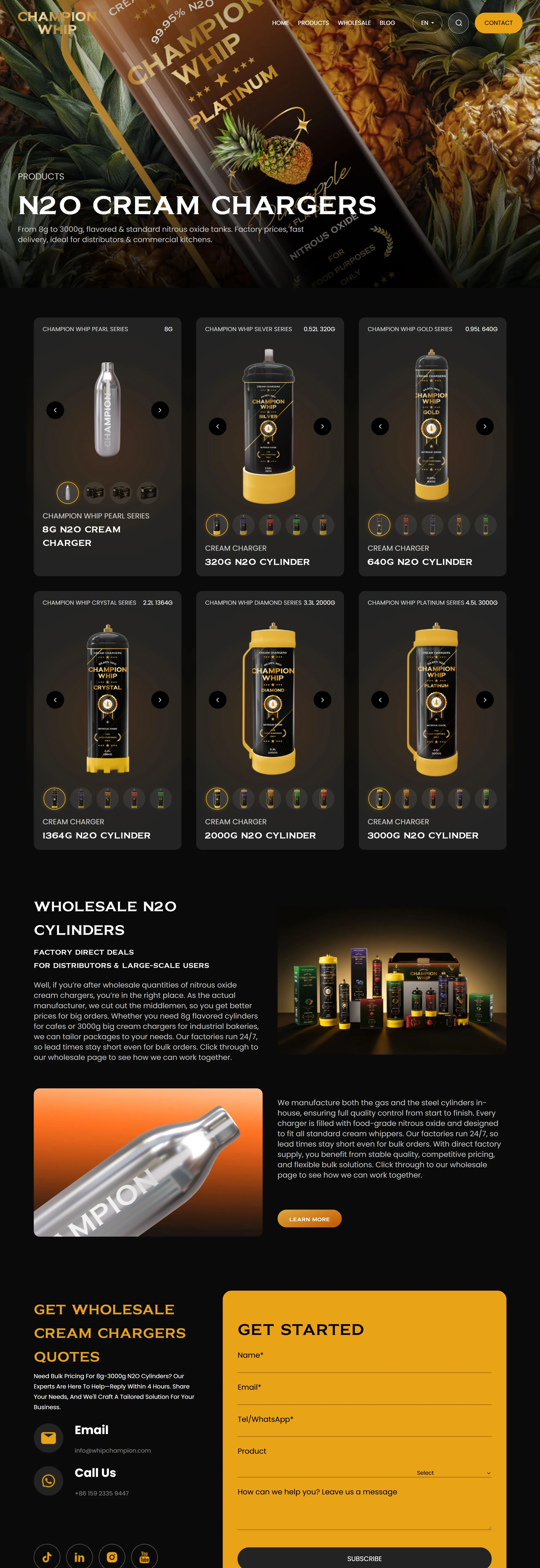 Champion Whip Продукт Champion Whip, тематика — Еда и напитки, цвета — Черный, стиль — Классический, Корпоративный, типографика — Без засечек