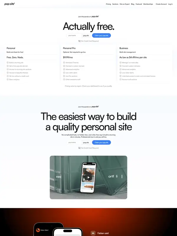 Цены Pop Site, тематика — SaaS, цвета — Белый, Черный, Серый, стиль — Минимализм, типографика — Без засечек