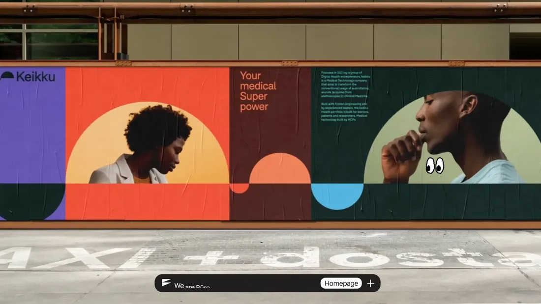 Секция «Первый экран» с сайта https://www.burocratik.com/, тематика — Дизайн, цвета — Белый, Черный, Серый, Коричневый, стиль — Корпоративный, типографика — Без засечек