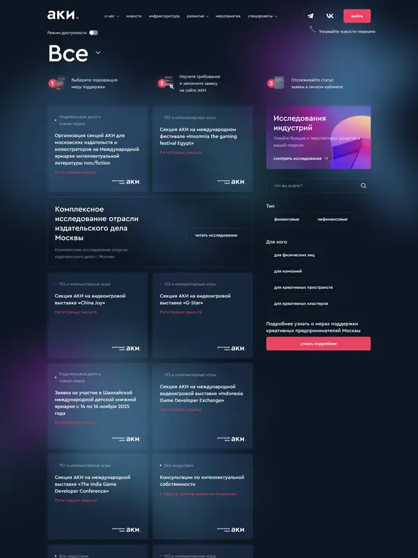 Каталог АКИ, тематика — Агентство , цвета — Черный, стиль — Корпоративный, Карточный, типографика — Без засечек