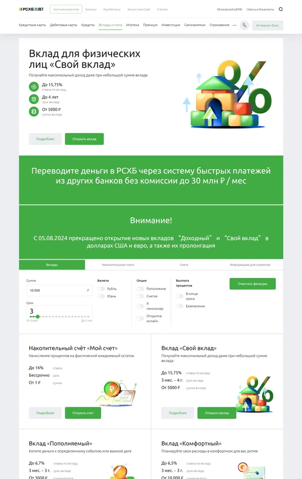 Каталог Россельхозбанк, тематика — Финансы, цвета — Белый, стиль — Корпоративный, типографика — Без засечек