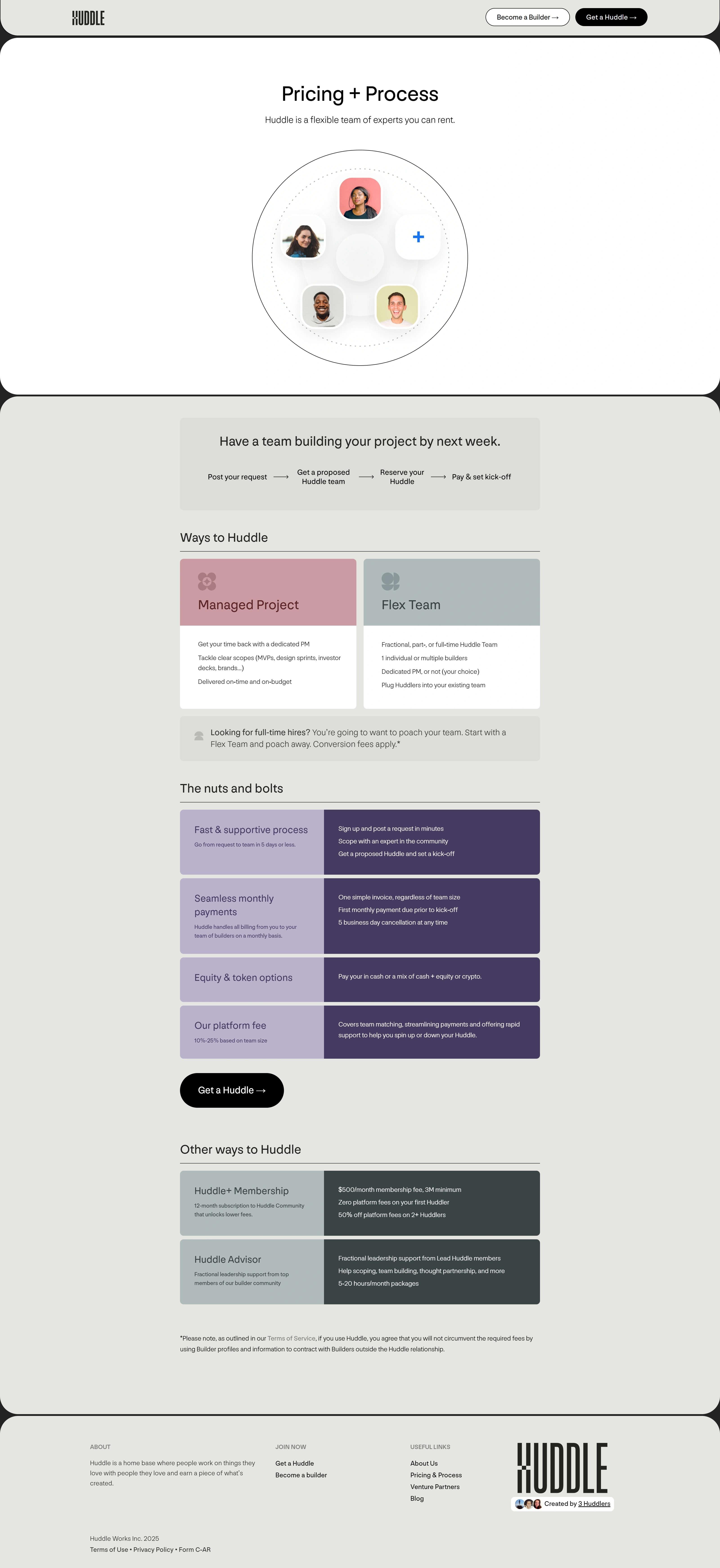 Huddle Цены Huddle, тематика — SaaS, цвета — Белый, Серый, стиль — Корпоративный, Минимализм, типографика — Без засечек