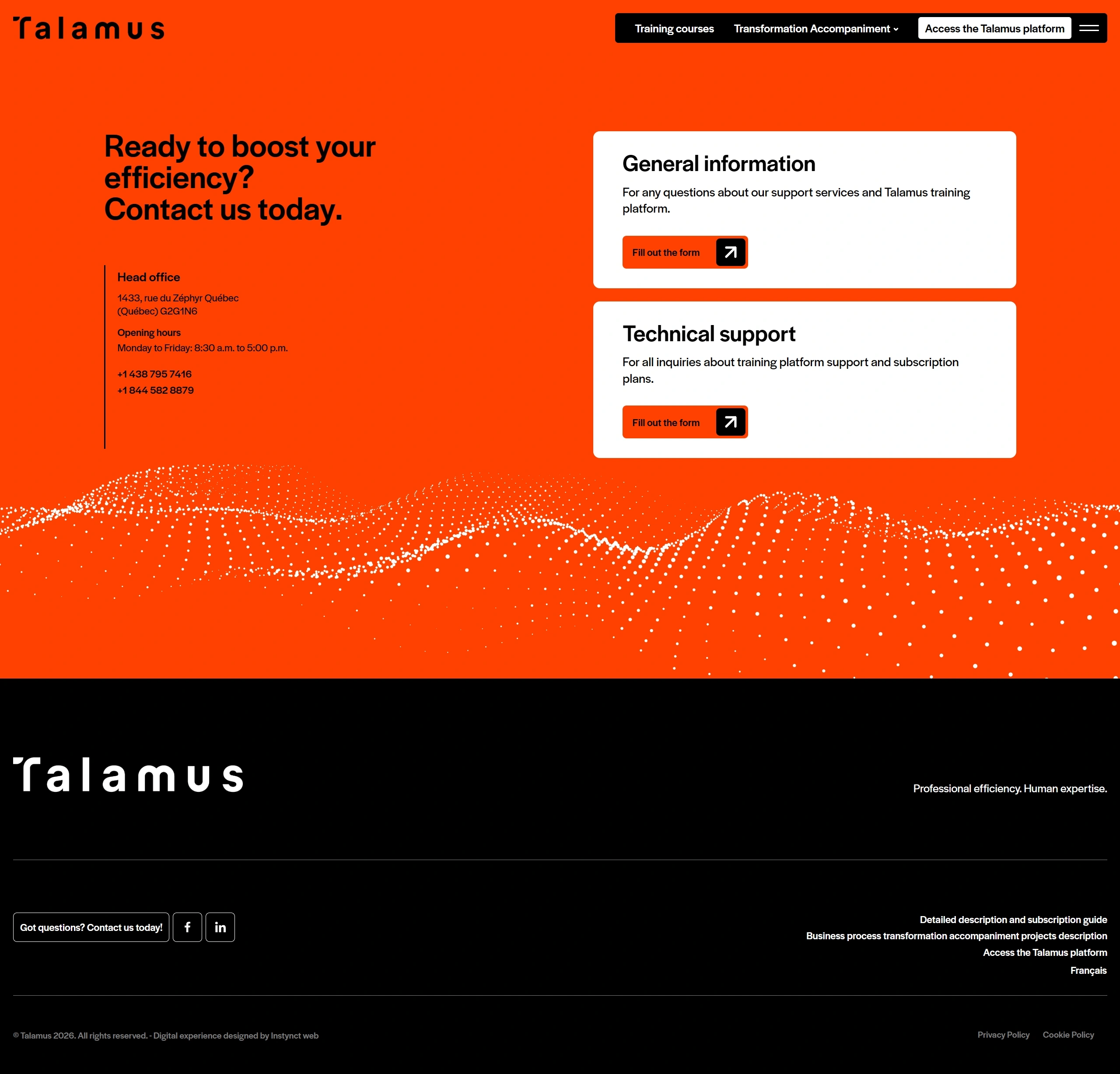 Talamus Контакты Talamus, тематика — SaaS, цвета — Черный, Красный, стиль — Корпоративный, Минимализм, типографика — Без засечек, Декоративные