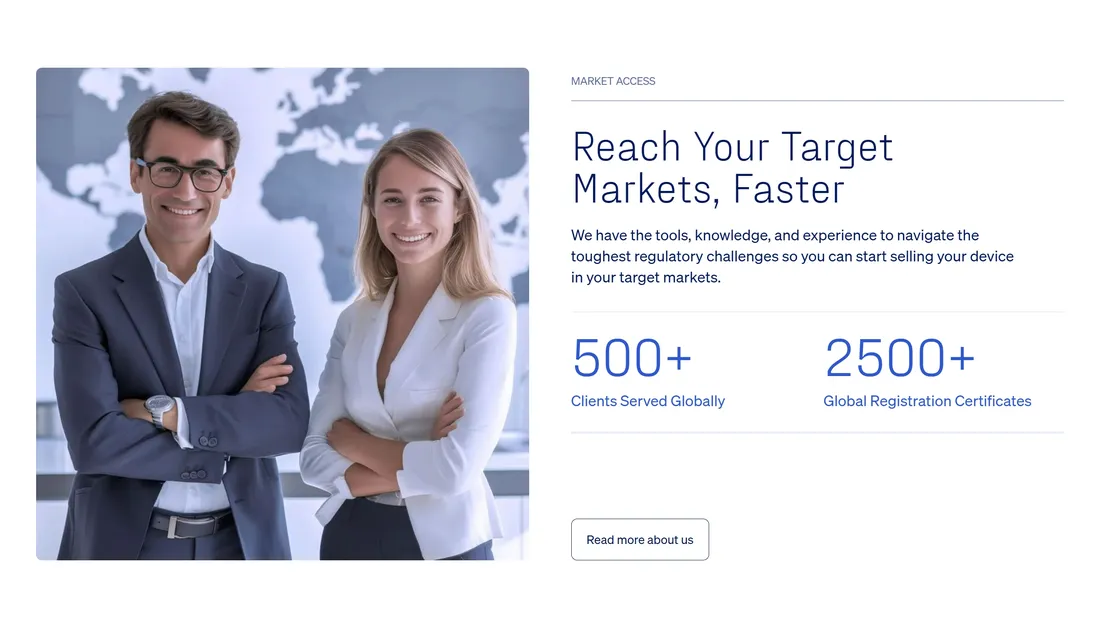 Секция «О компании» с сайта https://www.pureglobal.com/, тематика — Бизнес и профессиональные услуги, цвета — Белый, Серый, стиль — Корпоративный, типографика — Без засечек