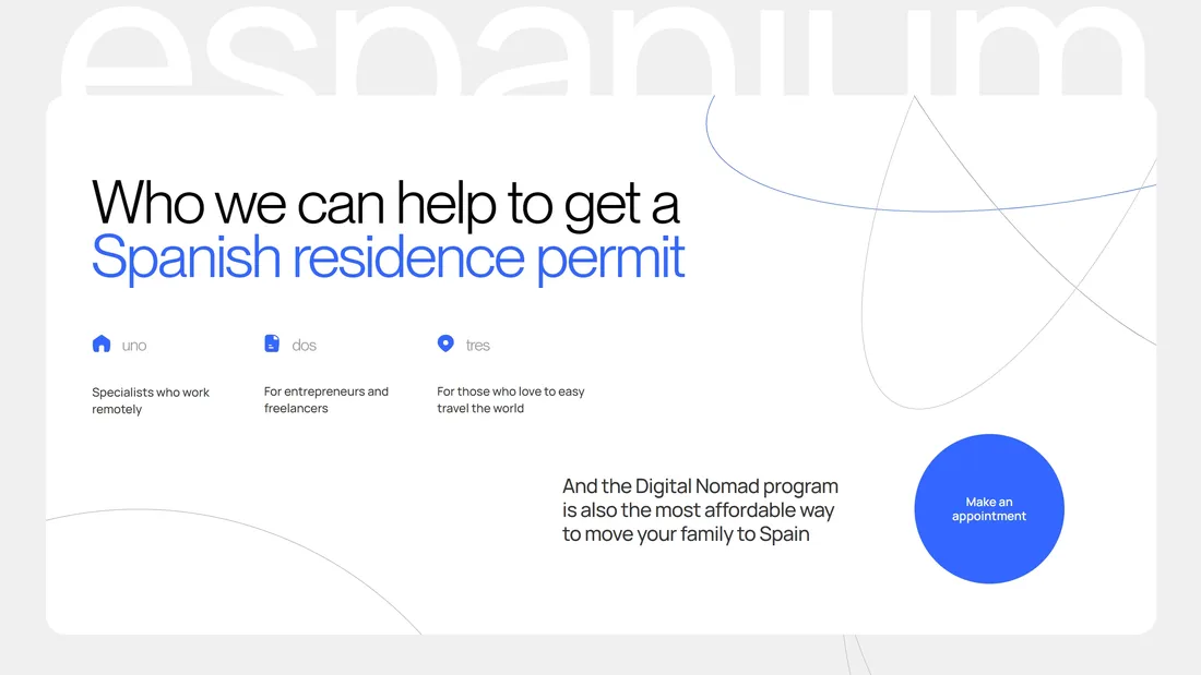 Секция «Для кого» с сайта https://espanium.com/en, тематика — Путешествия и туризм, цвета — Белый, стиль — Минимализм, типографика — Без засечек