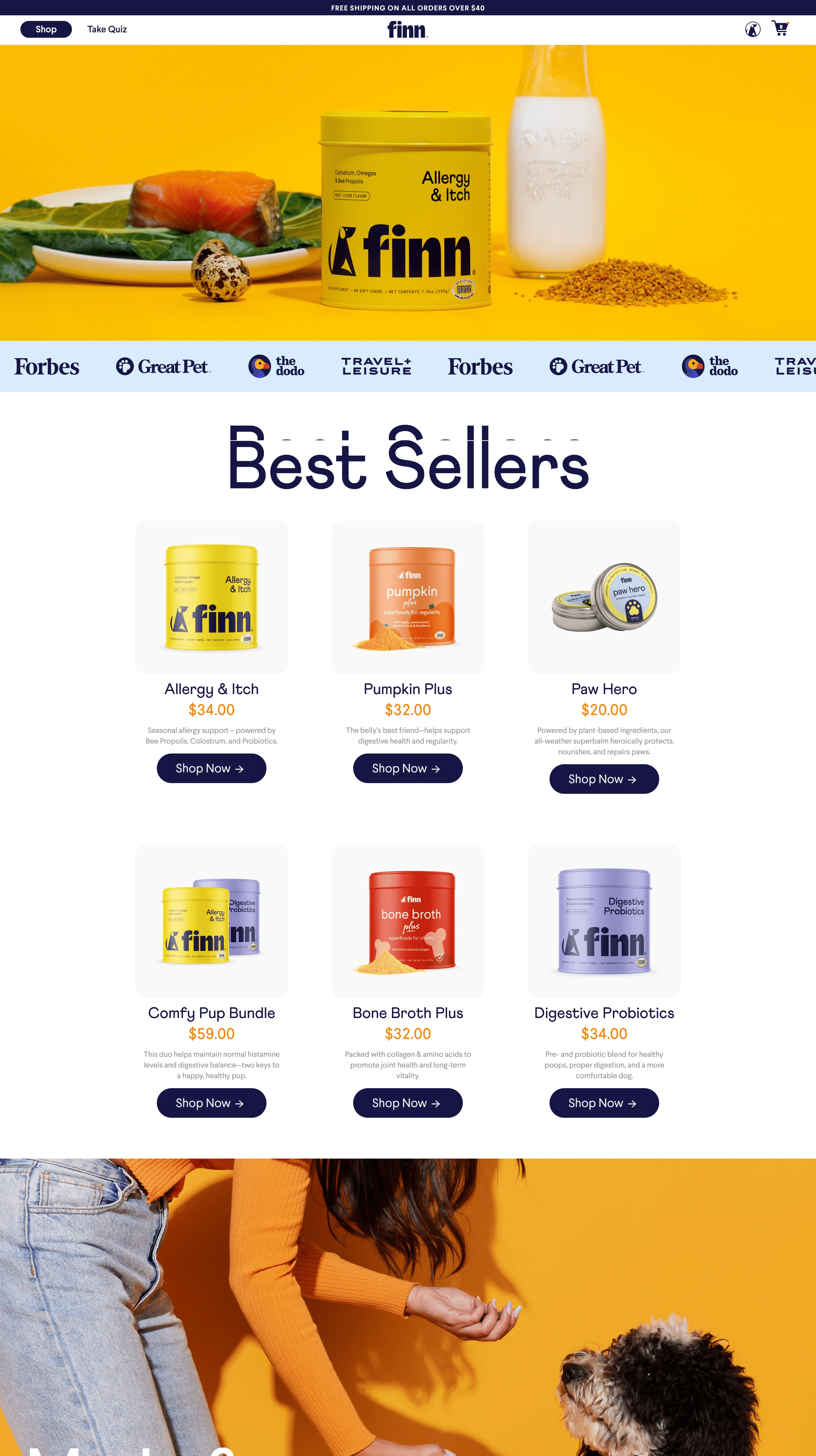 Finn Продукт Finn, тематика — Домашние животные, цвета — Белый, Серый, Оранжевый, стиль — Минимализм, типографика — Без засечек, Декоративные