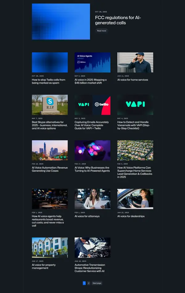 Блог AgentVoice, тематика — SaaS, цвета — Черный, стиль — Корпоративный, типографика — Без засечек