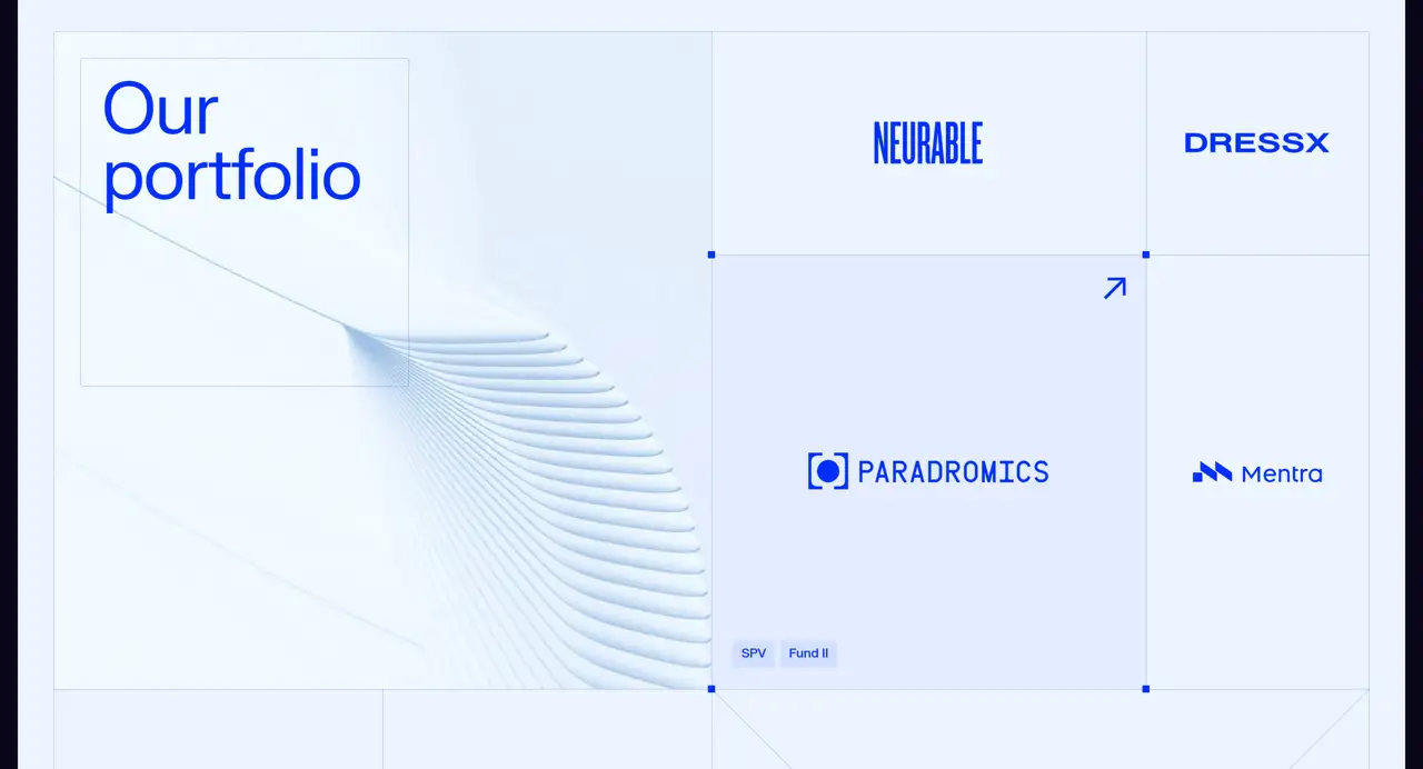 Секция «Портфолио» с сайта https://www.hartmanncapital.com/, тематика — Финансы, цвета — Белый, стиль — Корпоративный, Минимализм, типографика — Без засечек