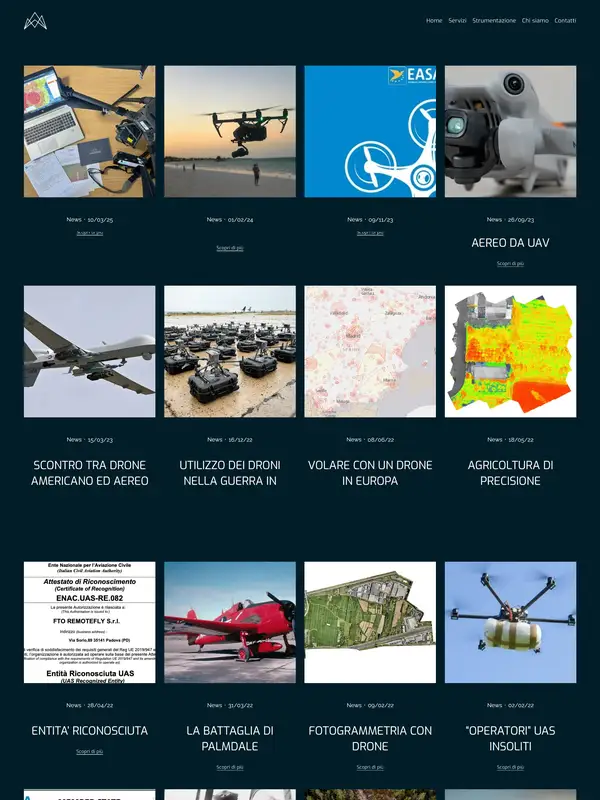 Блог FTOremotefly, тематика — Другое, цвета — Черный, Серый, Синий, стиль — Корпоративный, Карточный, типографика — Без засечек