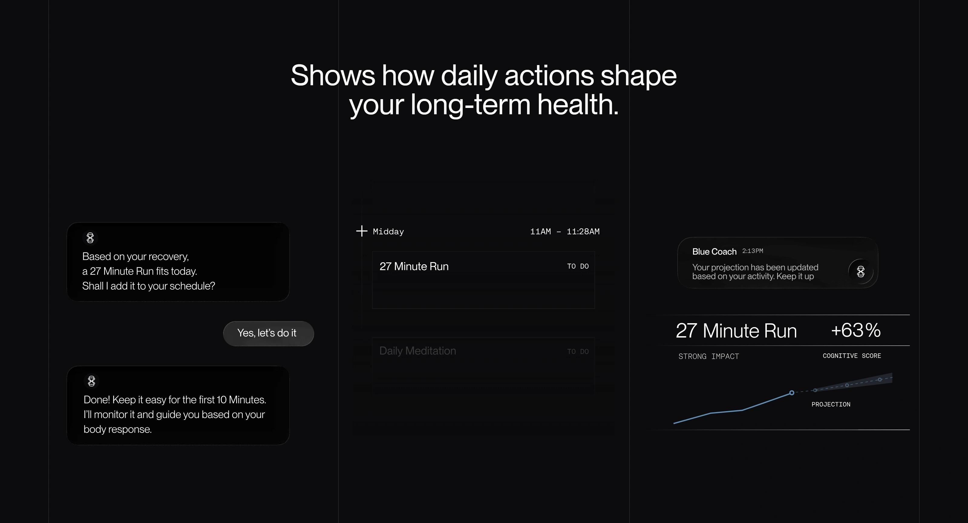 Get Blue Секция «Расписание» с сайта https://www.getblue.com/, тематика — Здоровье и фитнес, цвета — Черный, стиль — Минимализм, типографика — Без засечек