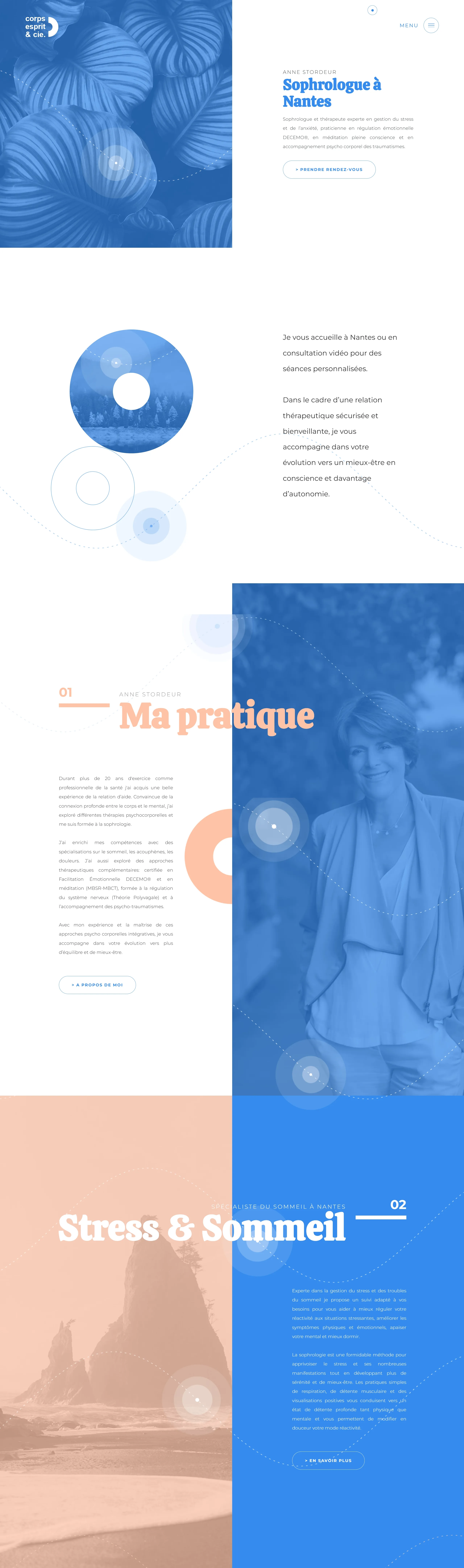 Anne Stordeur Главная Anne Stordeur, тематика — Психология, цвета — Белый, Синий, стиль — Минимализм, типографика — Без засечек