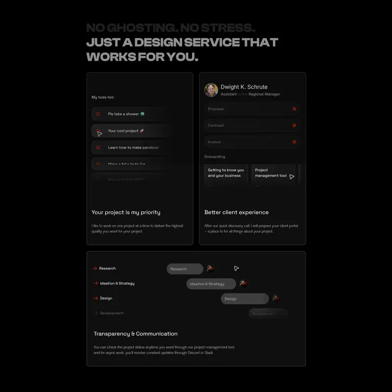 Секция «Услуги» с сайта https://www.simetri.studio/, тематика — Дизайн, цвета — Черный, стиль — Корпоративный, Минимализм, типографика — Без засечек