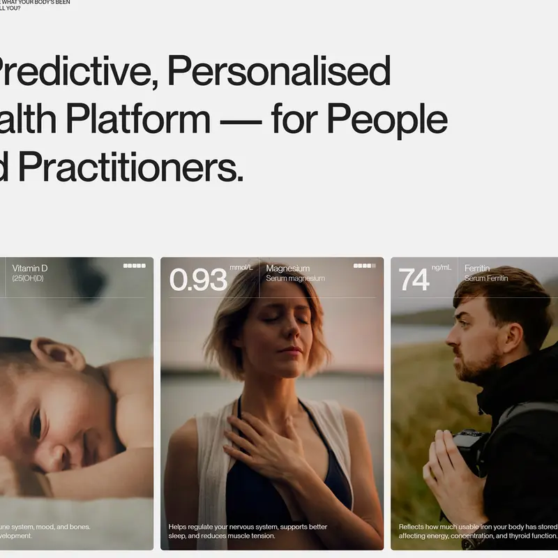 Секция «Отзывы» с сайта https://www.myhealthprac.com/, тематика — Здоровье и фитнес, цвета — Белый, Черный, Серый, стиль — Минимализм, типографика — Без засечек