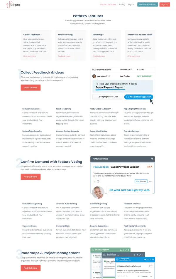 Продукт PathPro, тематика — IT и программное обеспечение, SaaS, цвета — Белый, стиль — Корпоративный, Минимализм, типографика — Без засечек