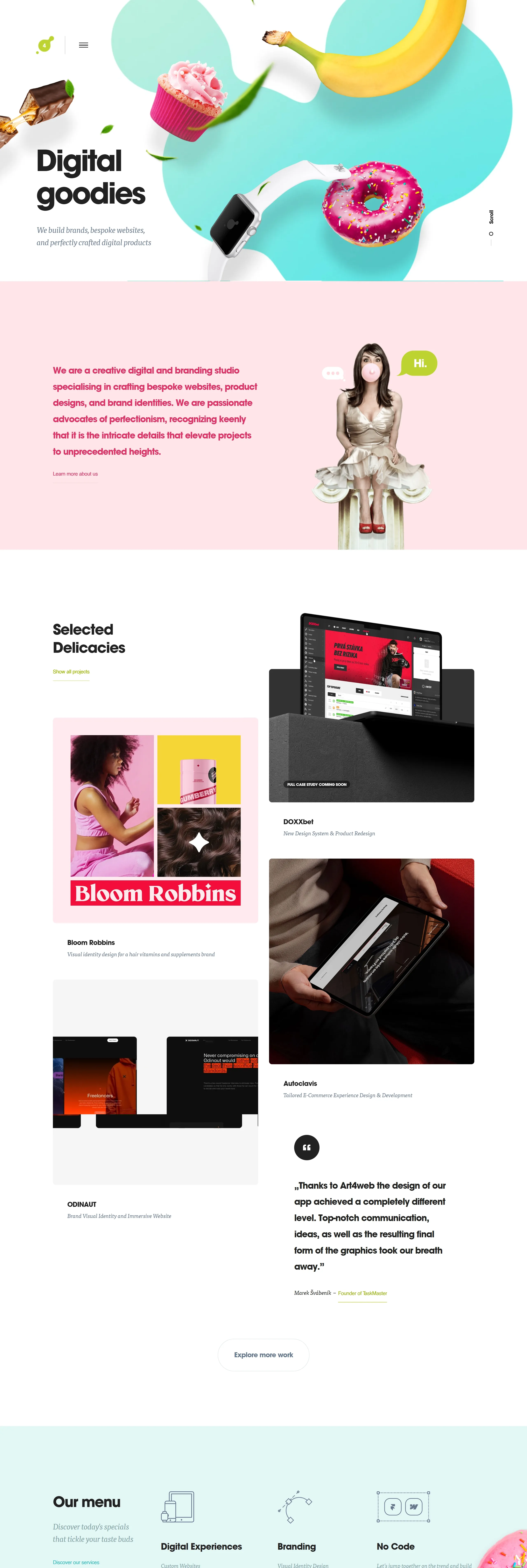 Art4web Главная Art4web, тематика — Дизайн, цвета — Белый, стиль — Фестивальный, Типографика, типографика — Без засечек, Декоративные