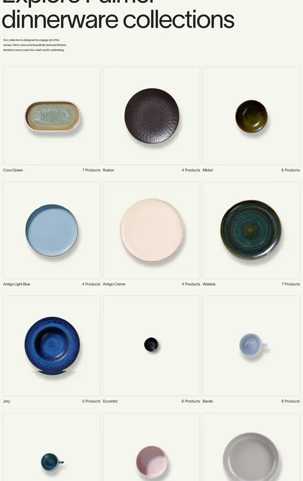 Каталог Palmer, тематика — Интернет-магазин, цвета — Белый, Серый, стиль — Минимализм, типографика — Без засечек