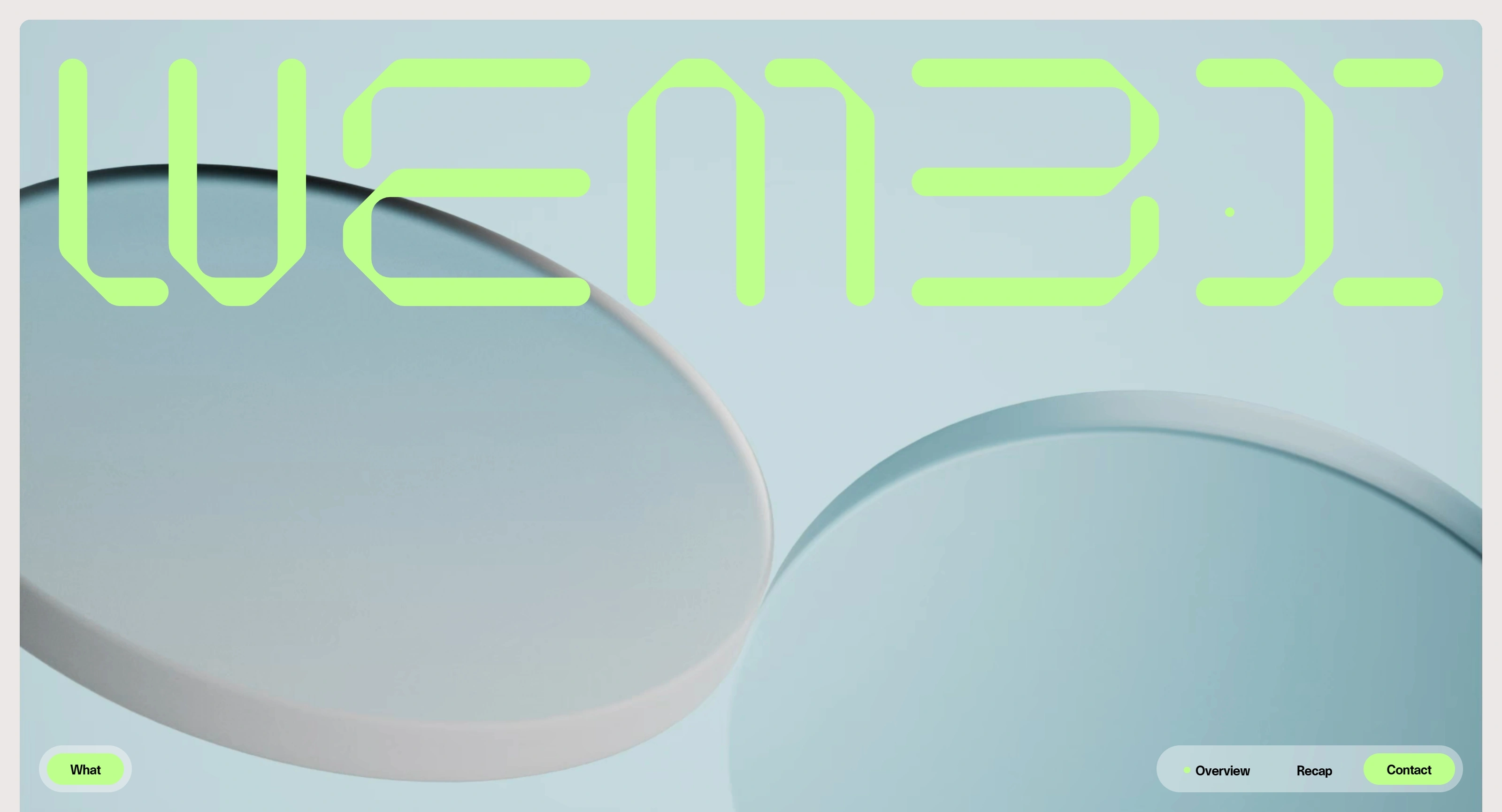 Wembi Секция «Первый экран» с сайта https://www.wembi.ai/, тематика — IT и программное обеспечение, цвета — Белый, Серый, стиль — Минимализм, типографика — Декоративные