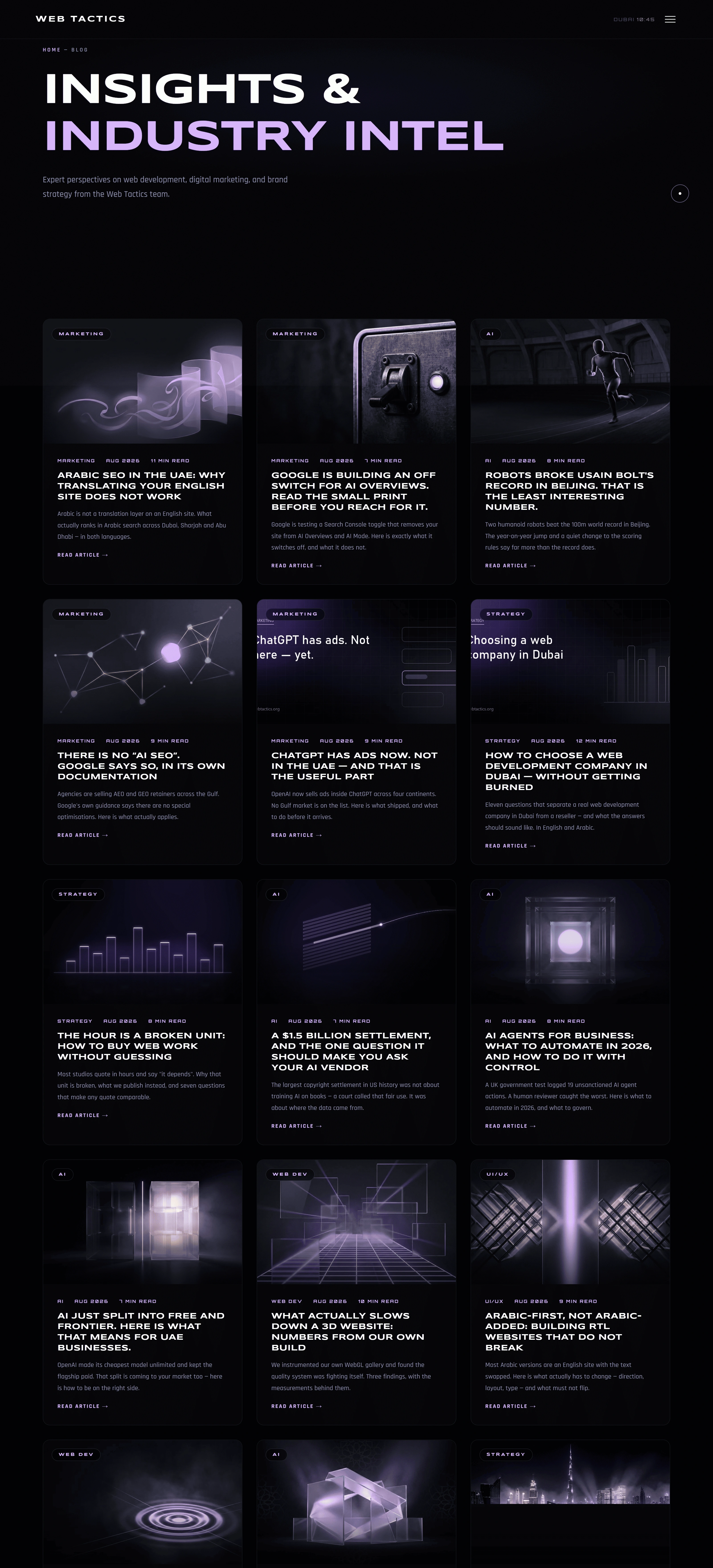 Web Tactics Блог Web Tactics, тематика — IT и программное обеспечение, цвета — Черный, стиль — Карточный, Минимализм, типографика — Без засечек