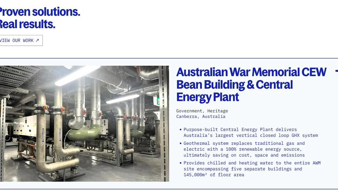 Секция «Кейсы» с сайта https://benmax.com.au/, тематика — Строительство, цвета — Белый, Серый, стиль — Корпоративный, типографика — Без засечек