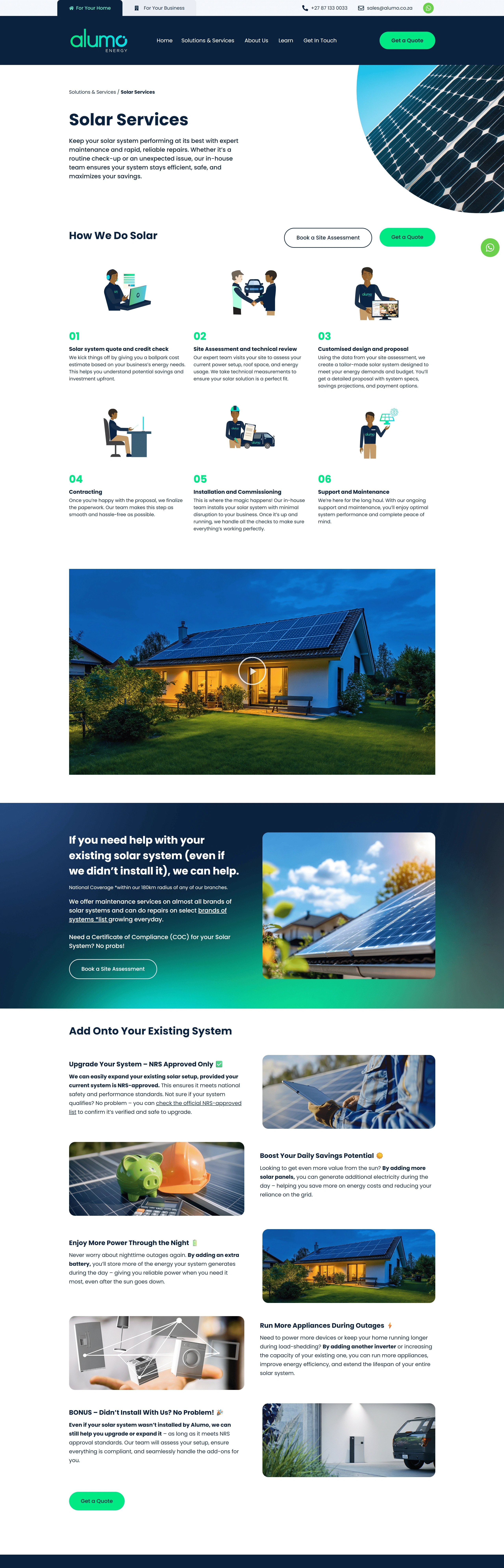 Alumo Услуги Alumo, тематика — Другое, цвета — Белый, Черный, Серый, стиль — Корпоративный, Минимализм, типографика — Без засечек