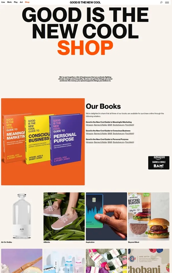 Каталог Good is the New Cool, тематика — Маркетинг, цвета — Белый, Серый, стиль — Корпоративный, типографика — Без засечек