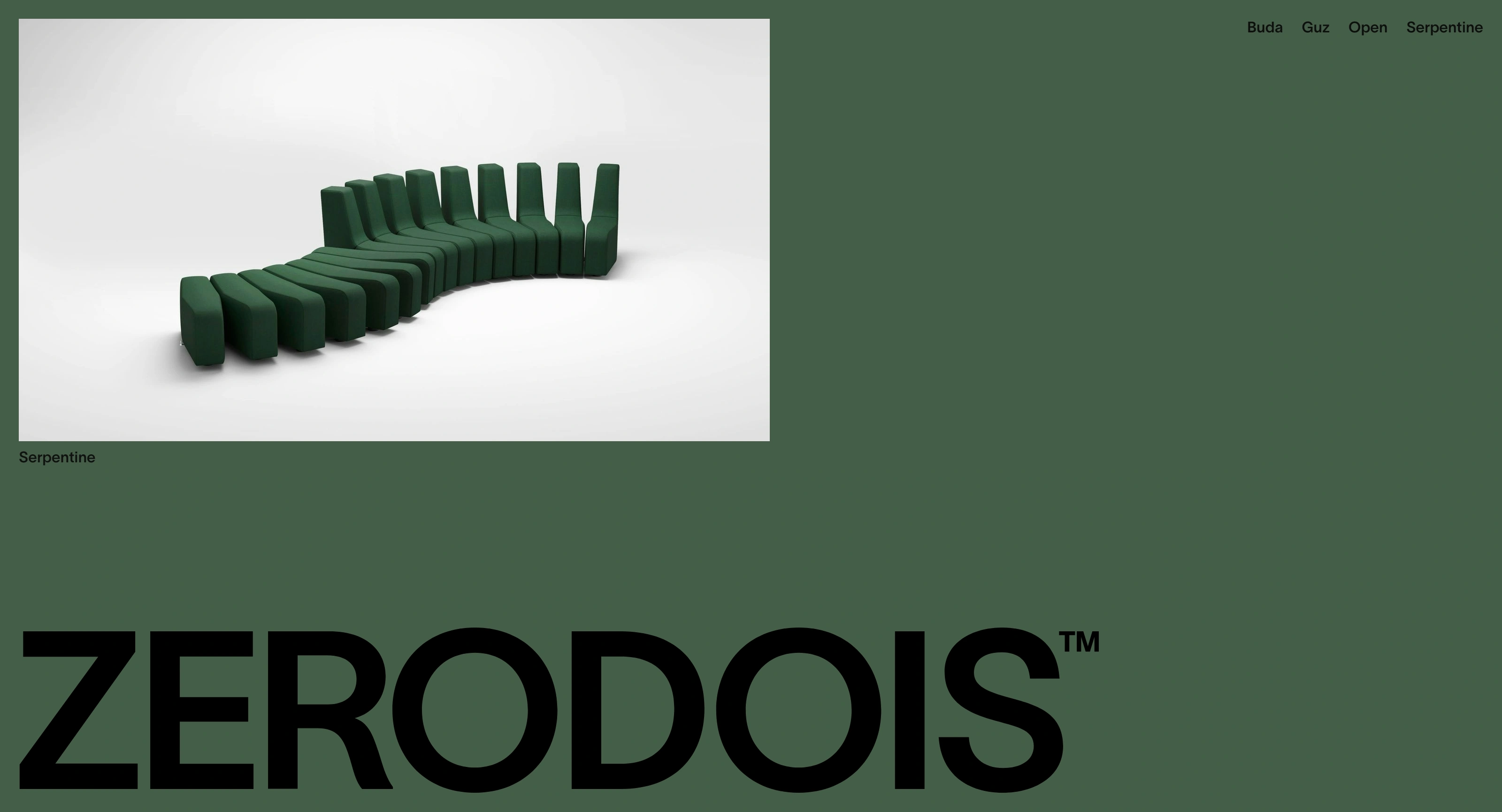 ZERODOIS Секция «Первый экран» с сайта https://www.zerodois.com/, тематика — Другое, цвета — Белый, Черный, Зеленый, стиль — Минимализм, типографика — Без засечек