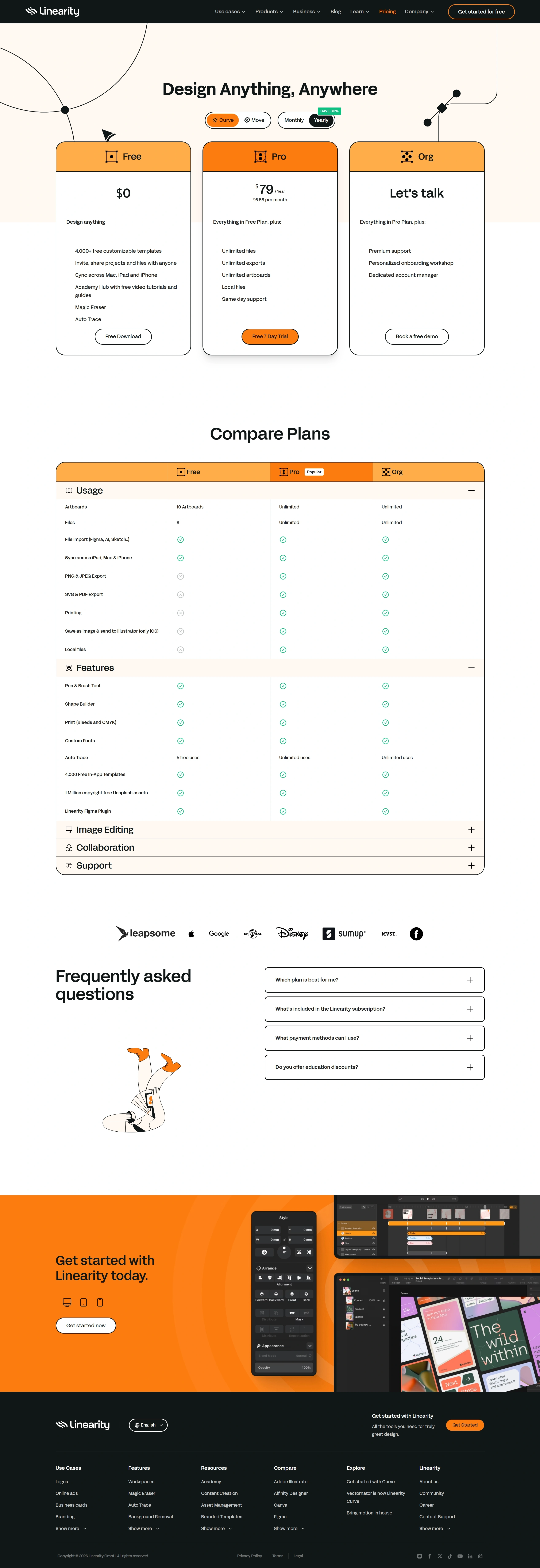 Linearity Услуги Linearity, тематика — Дизайн, цвета — Белый, Черный, стиль — Корпоративный, Минимализм, типографика — Без засечек